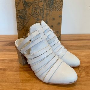 NIB Free People Byron Leather Mule White $148
